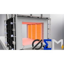 Çift Kapılı Arabalı Tel Tavlama Fırını