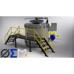 500 Kg Doğalgazlı Sabit Tip Alüminyum Ergitme Ocağı