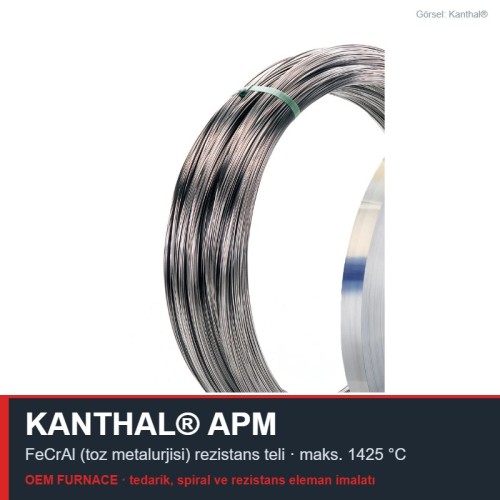 Kanthal APM Rezistans Teli Ø2,0 mm Kanthal APM Rezistans Teli Ø2,0 mm